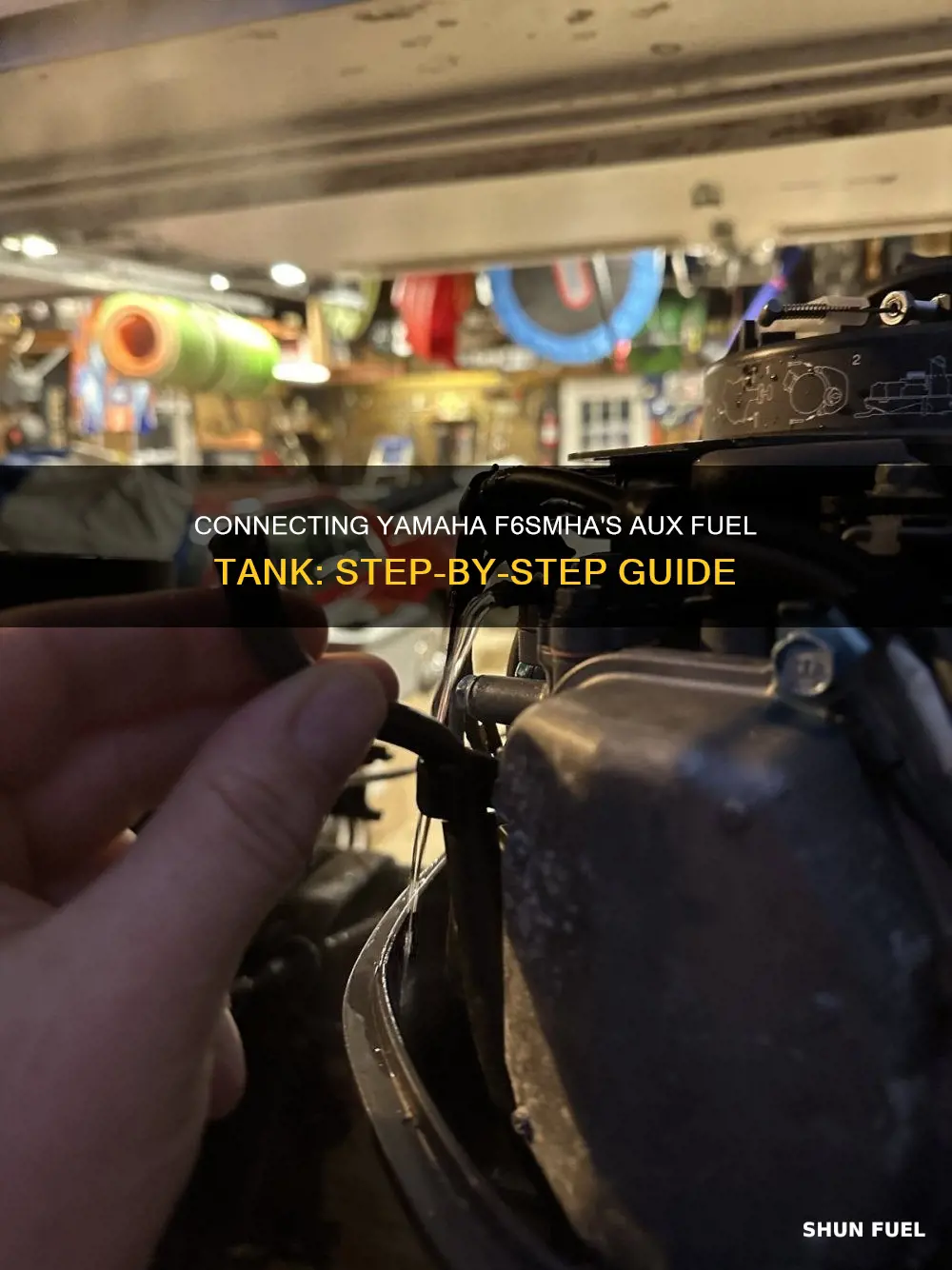 how to connect the yamaha f6smha aux fuel tank