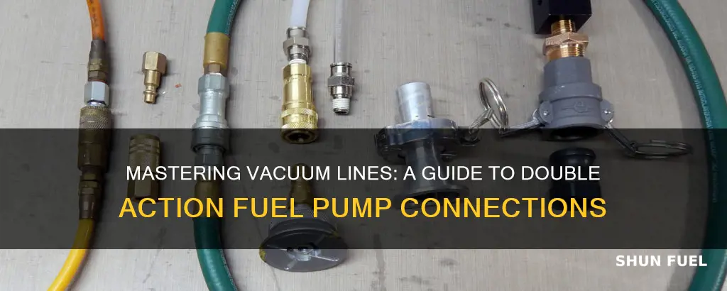 how to connect vacuum lines on double action fuel pump