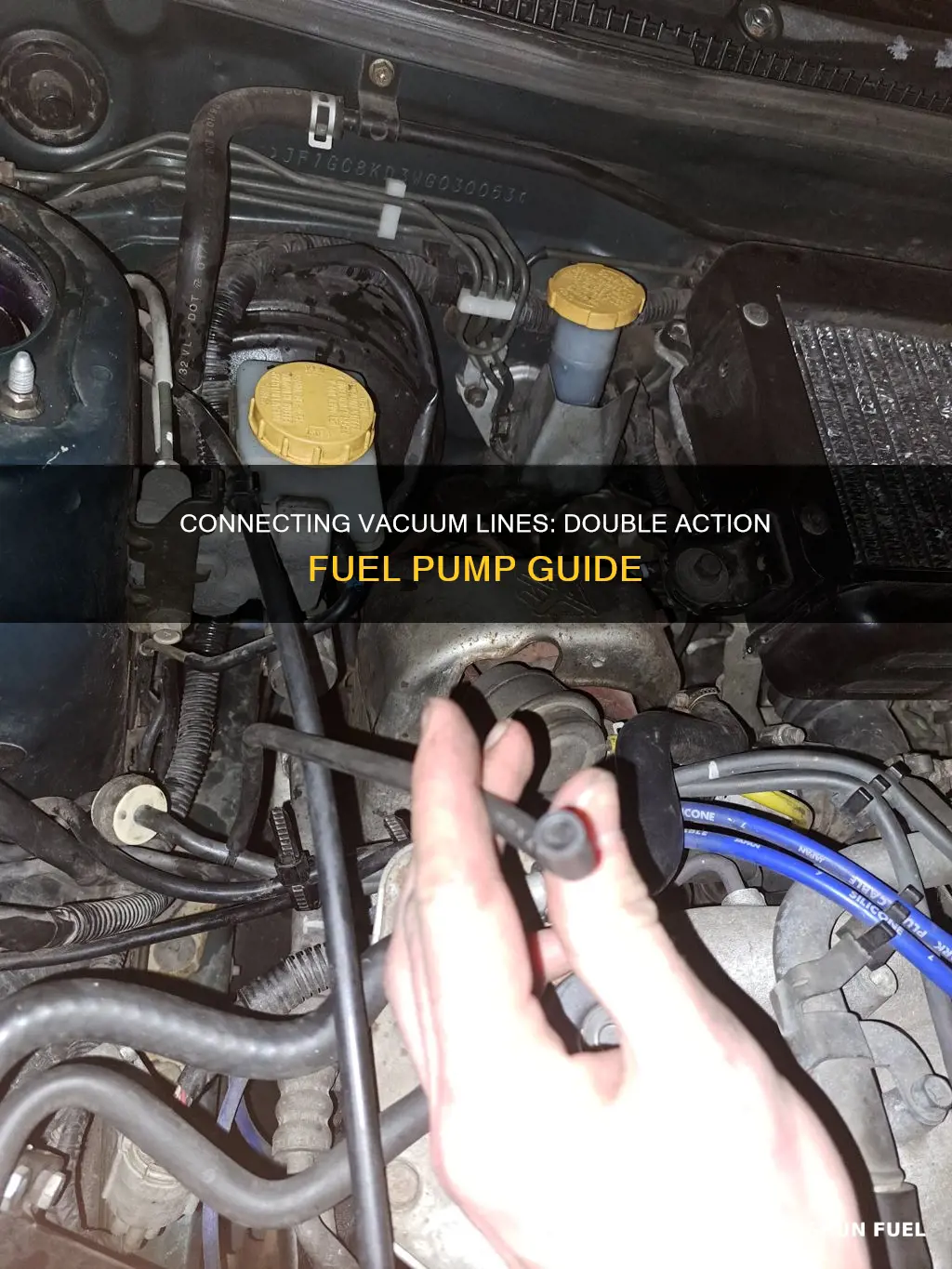 how to connect vacuum lines on double action fuel pump