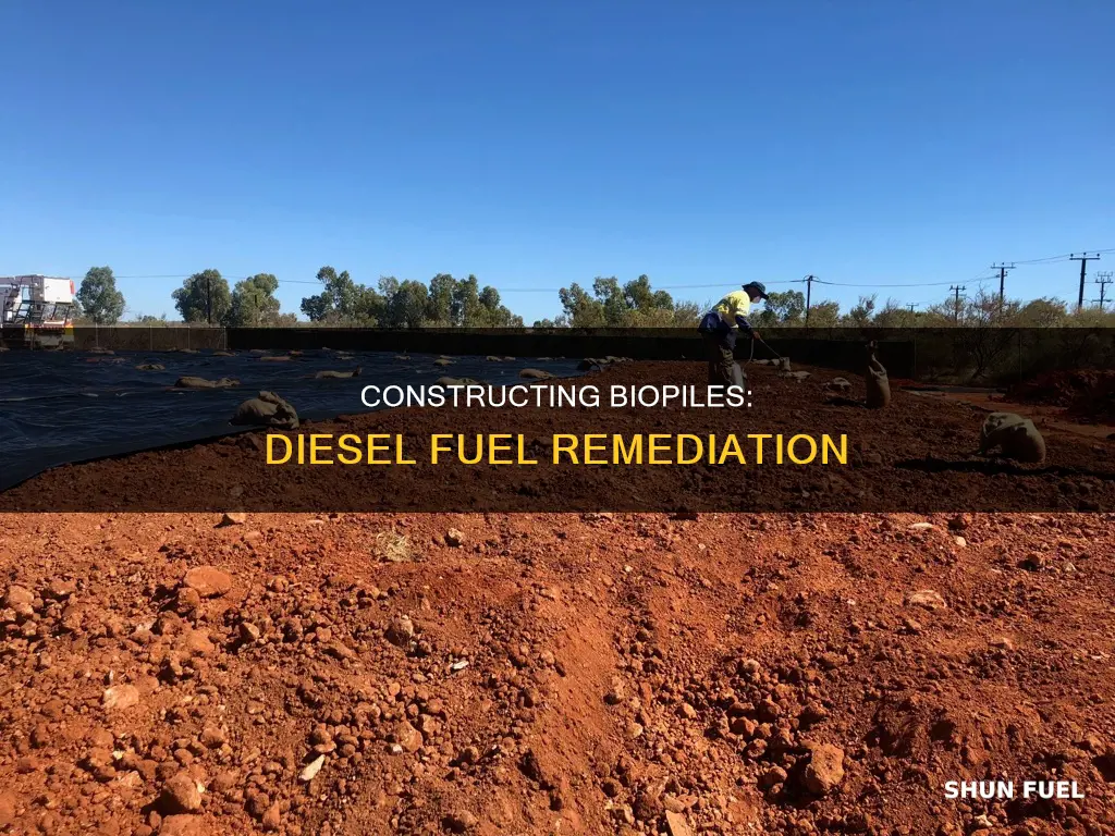 how to construct a biopile for diesel fuel remediation