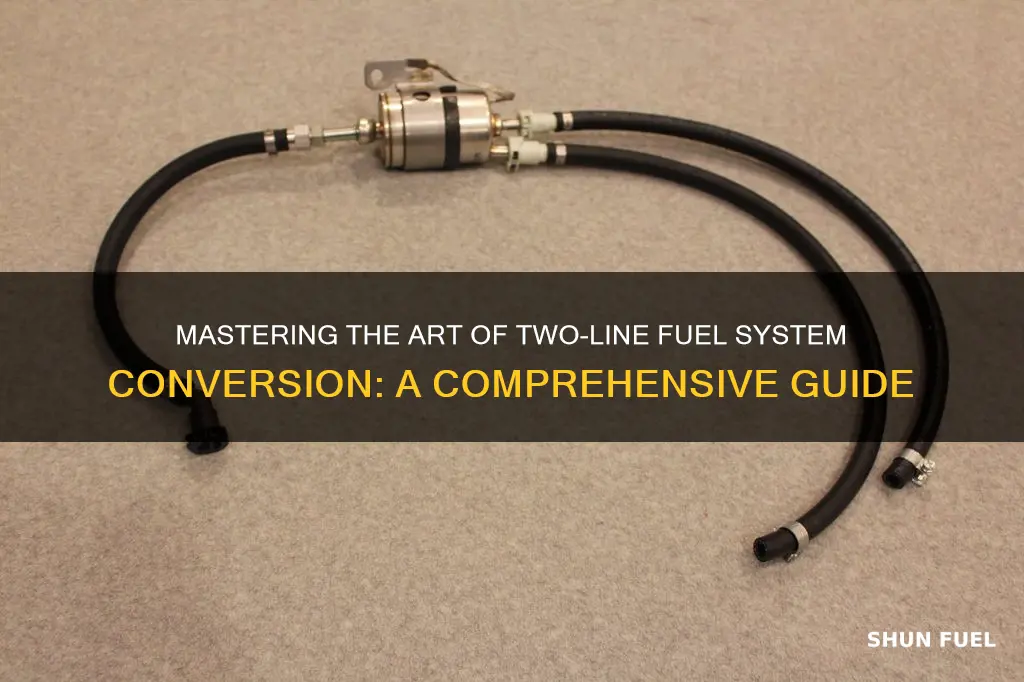 how to convert 2 line fuel system