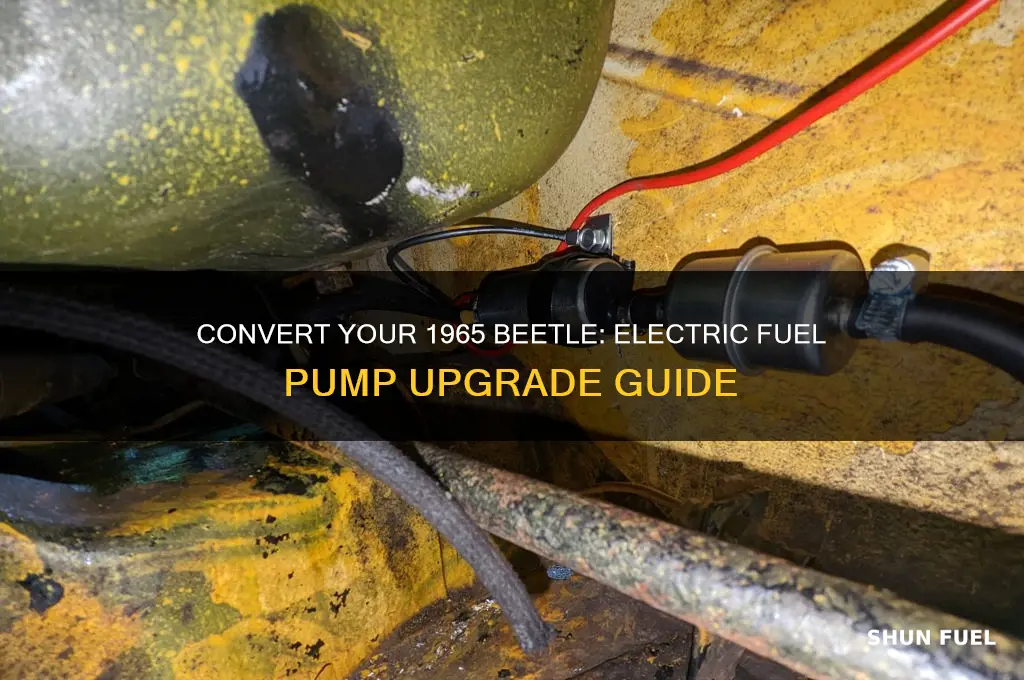 how to convert 65 beetle to electric fuel pump