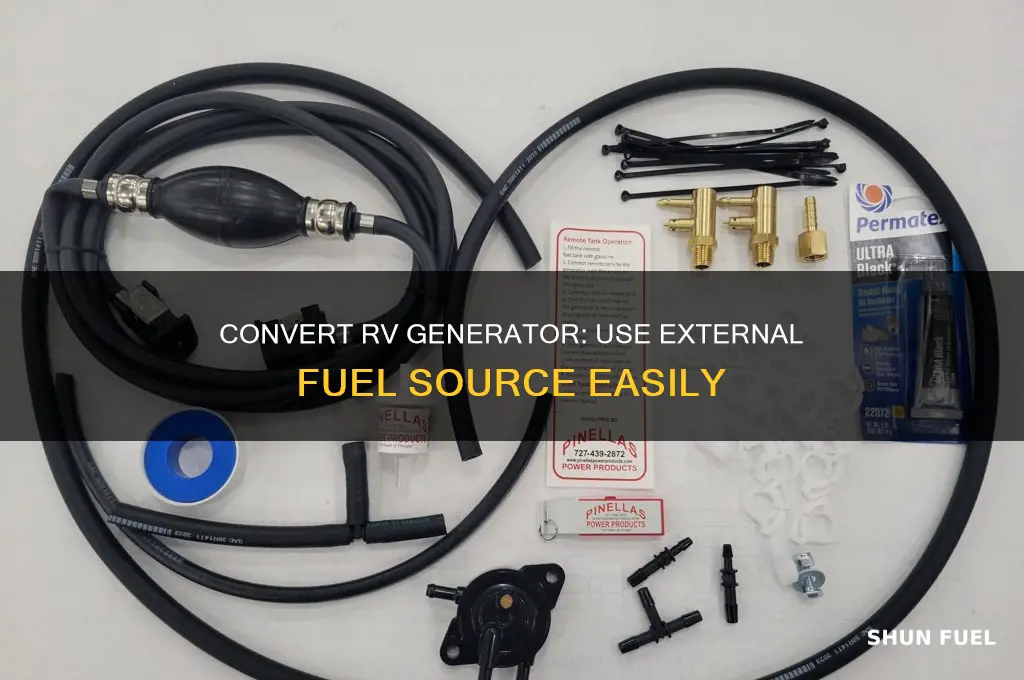 how to convert rv generator to use external fuel source