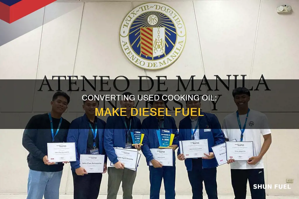 how to convert used cooking oil to diesel fuel