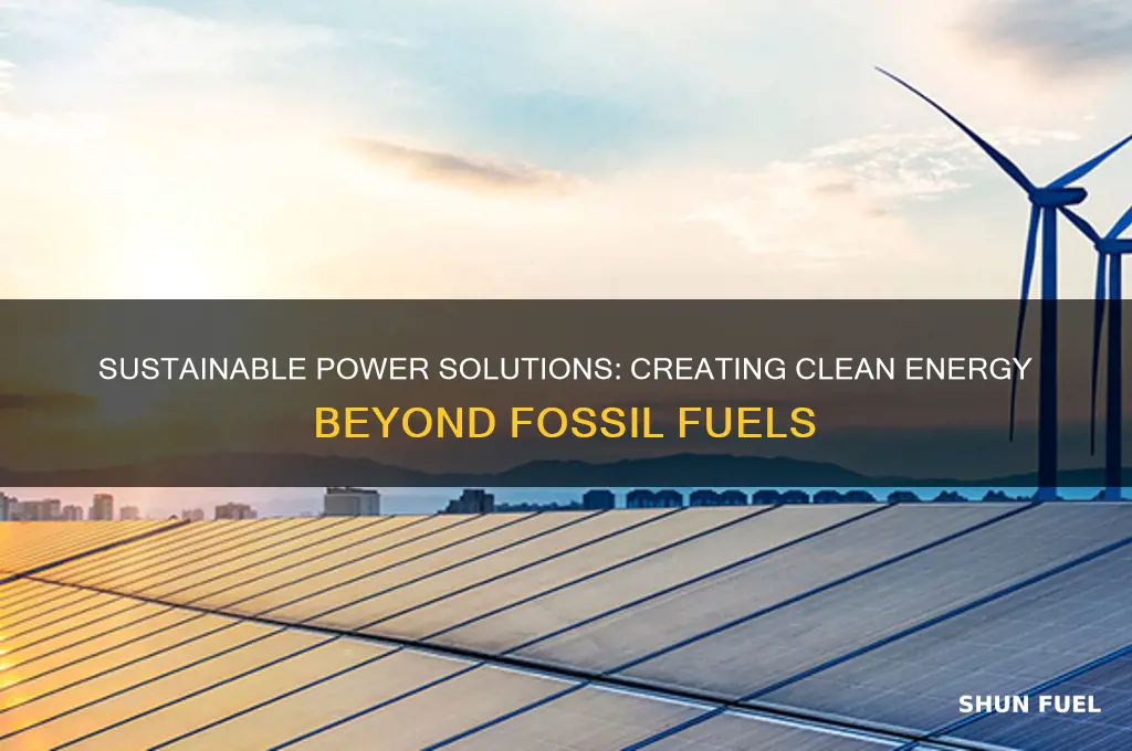 how to create energy without fossil fuels