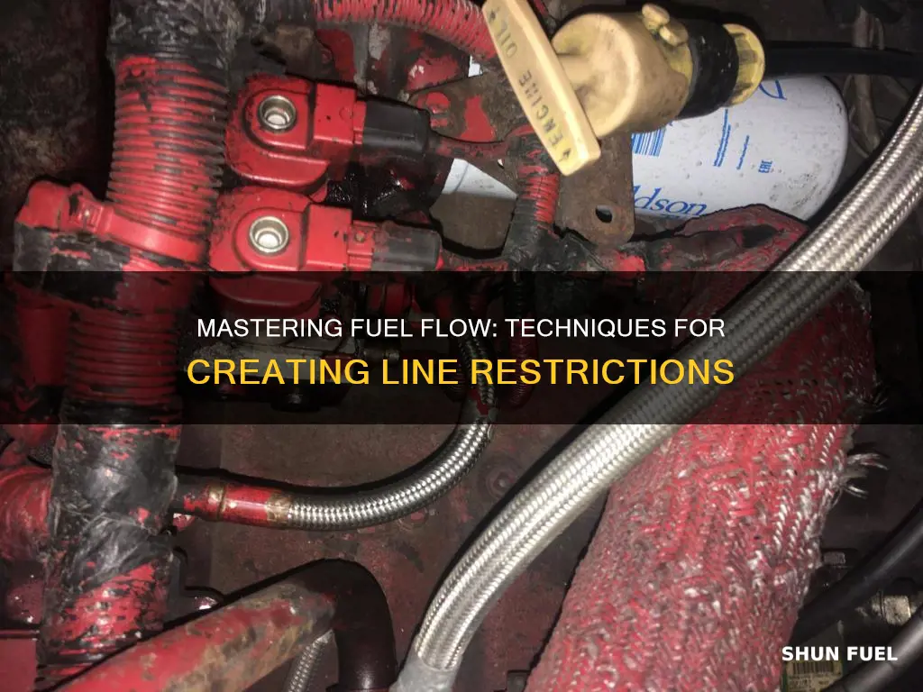 how to create fuel line restriction