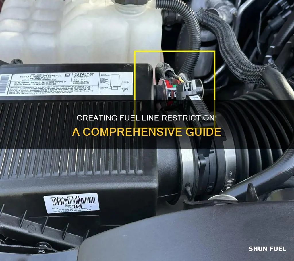 how to create fuel line restriction