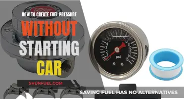 Creating Fuel Pressure: Alternative Ways Without Starting the Engine