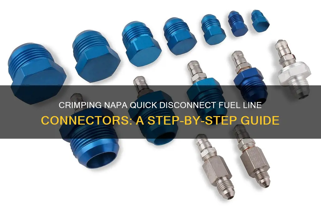how to crimp napa quick disconnect fuel line connectors