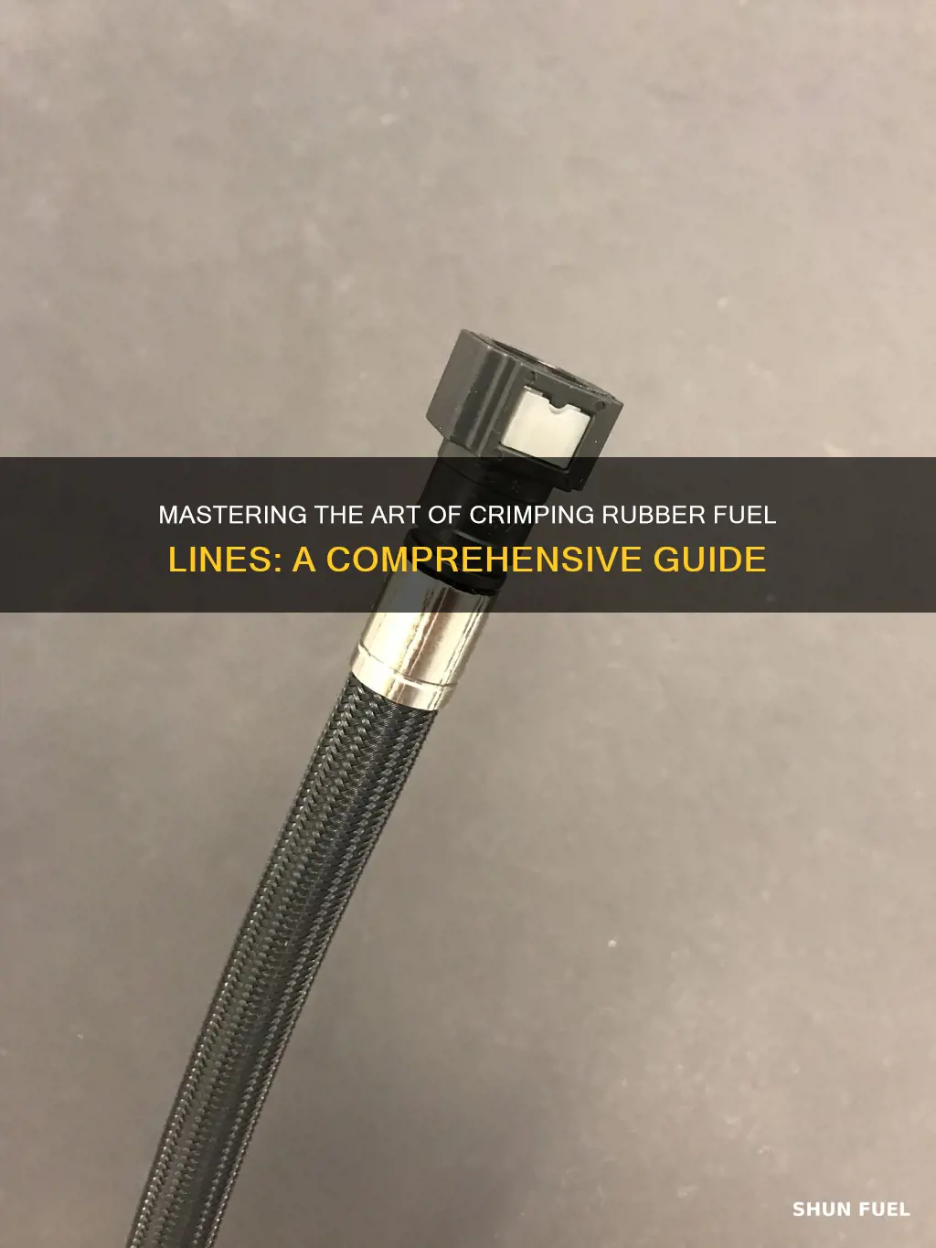 how to crimp rubber fuel line