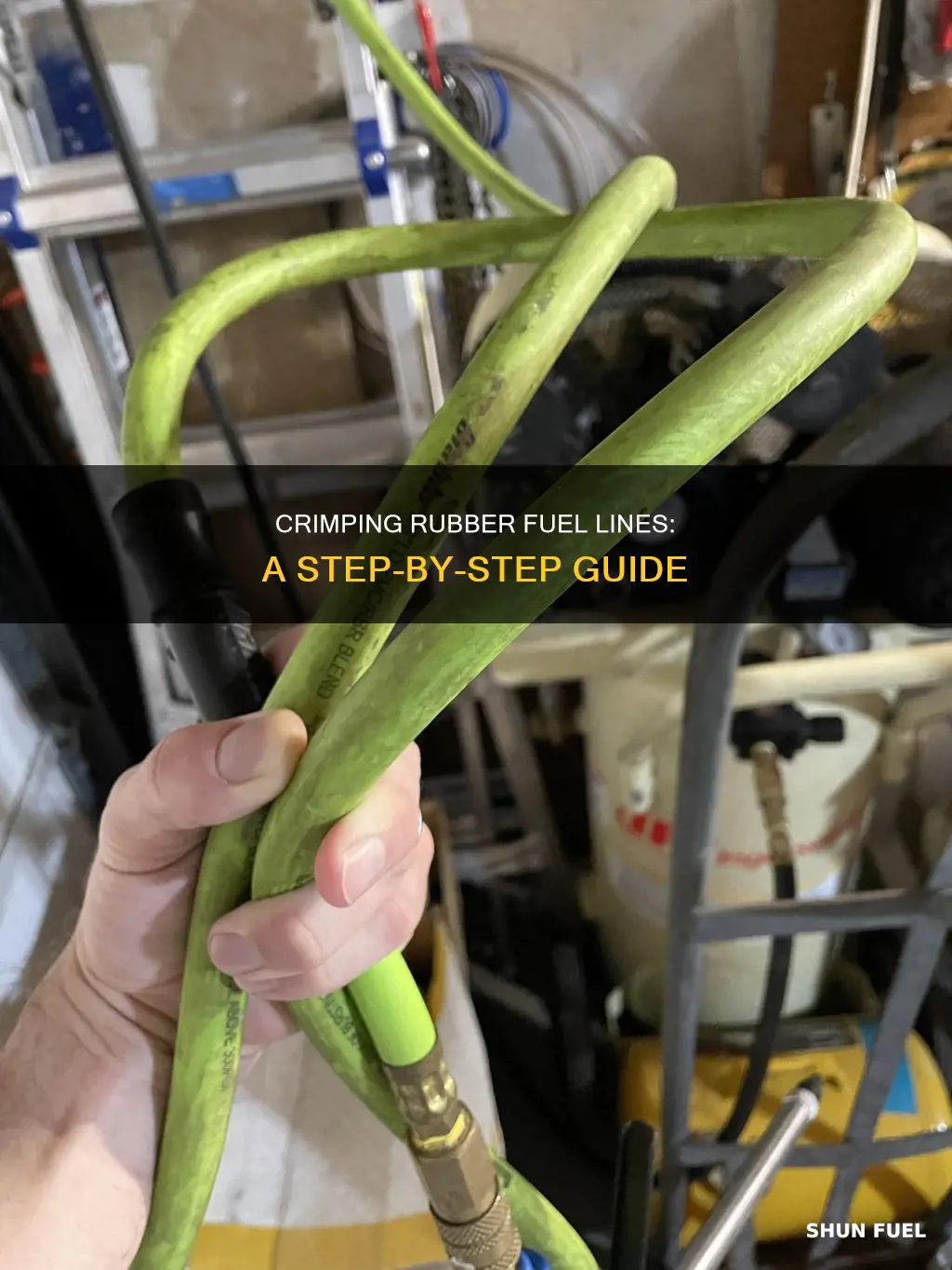 how to crimp rubber fuel line