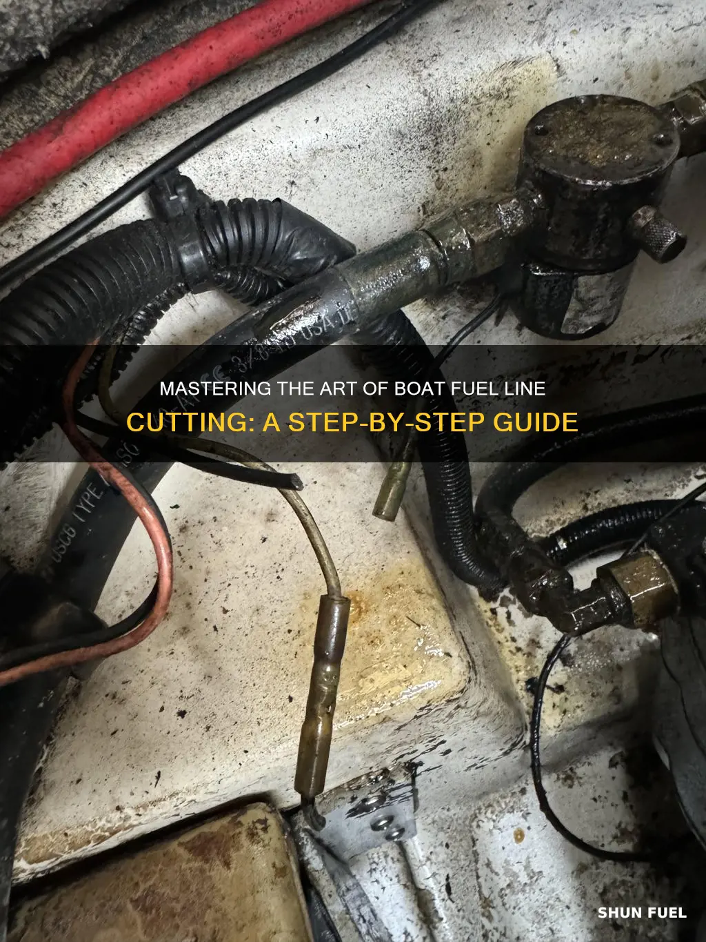 how to cut a boat fuel line