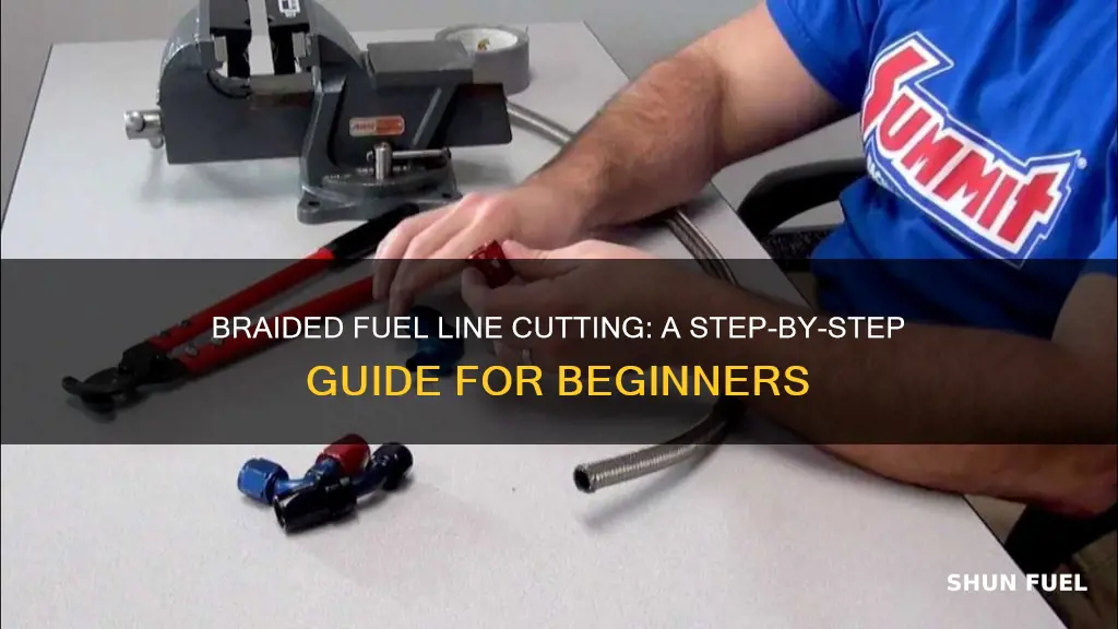 how to cut a braided fuel line