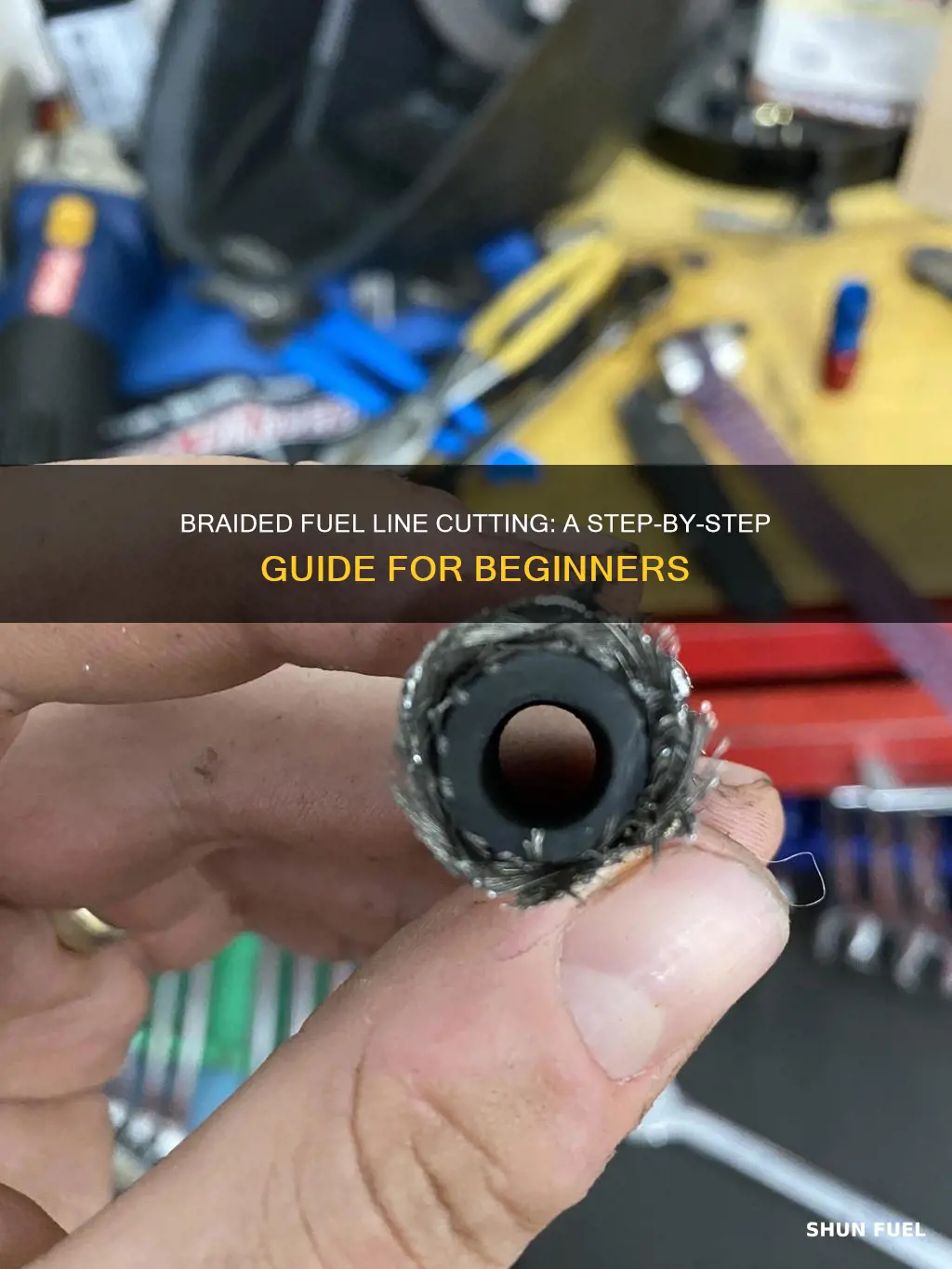 how to cut braided fuel line