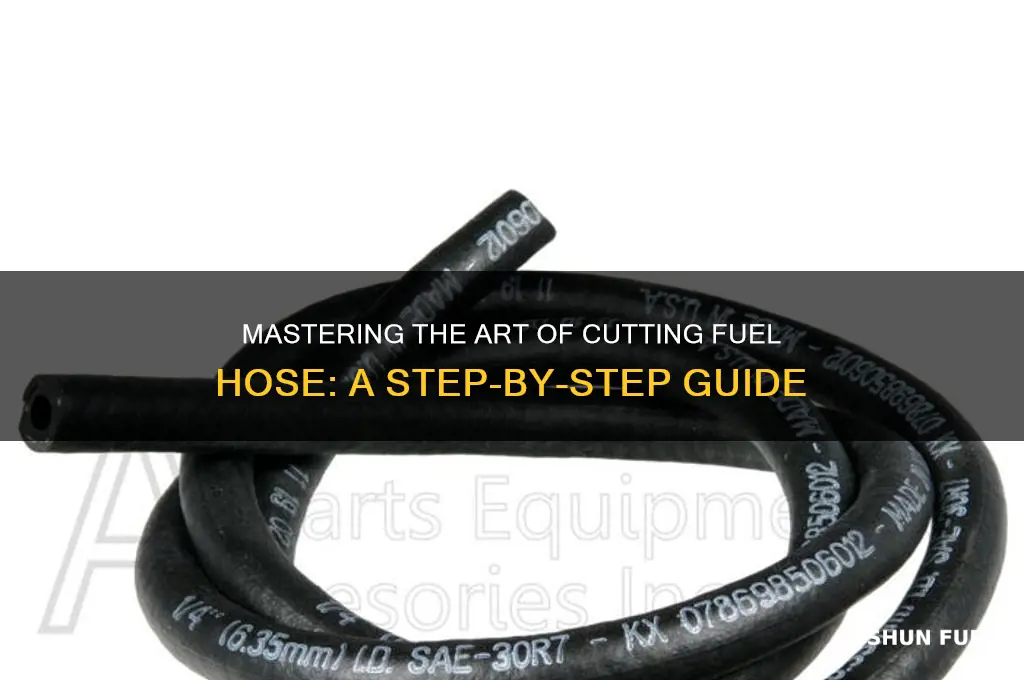 how to cut fuel hose