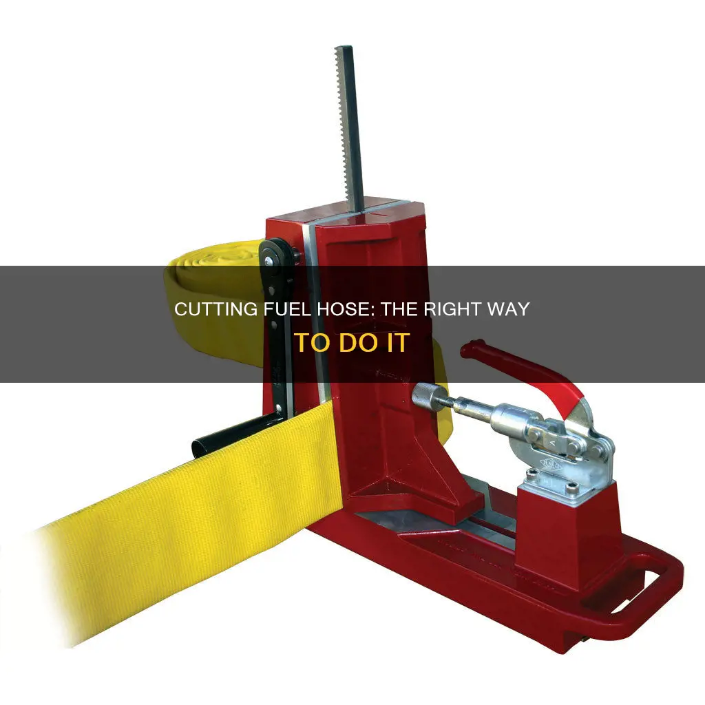 how to cut fuel line hose