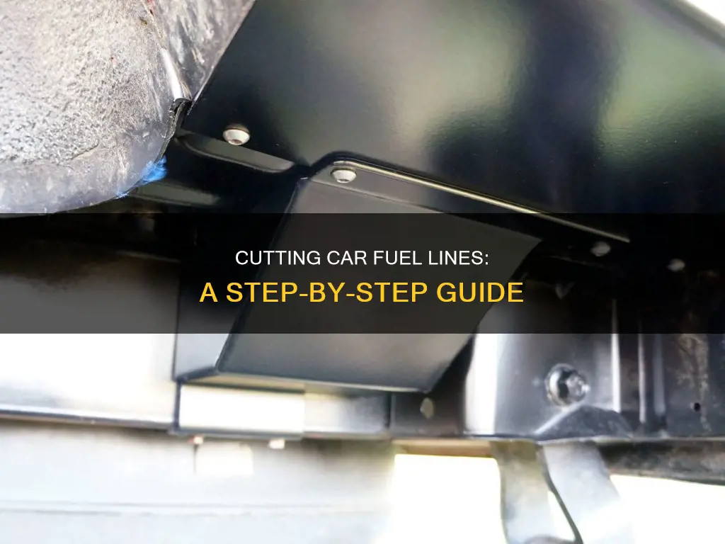 how to cut fuel line on car