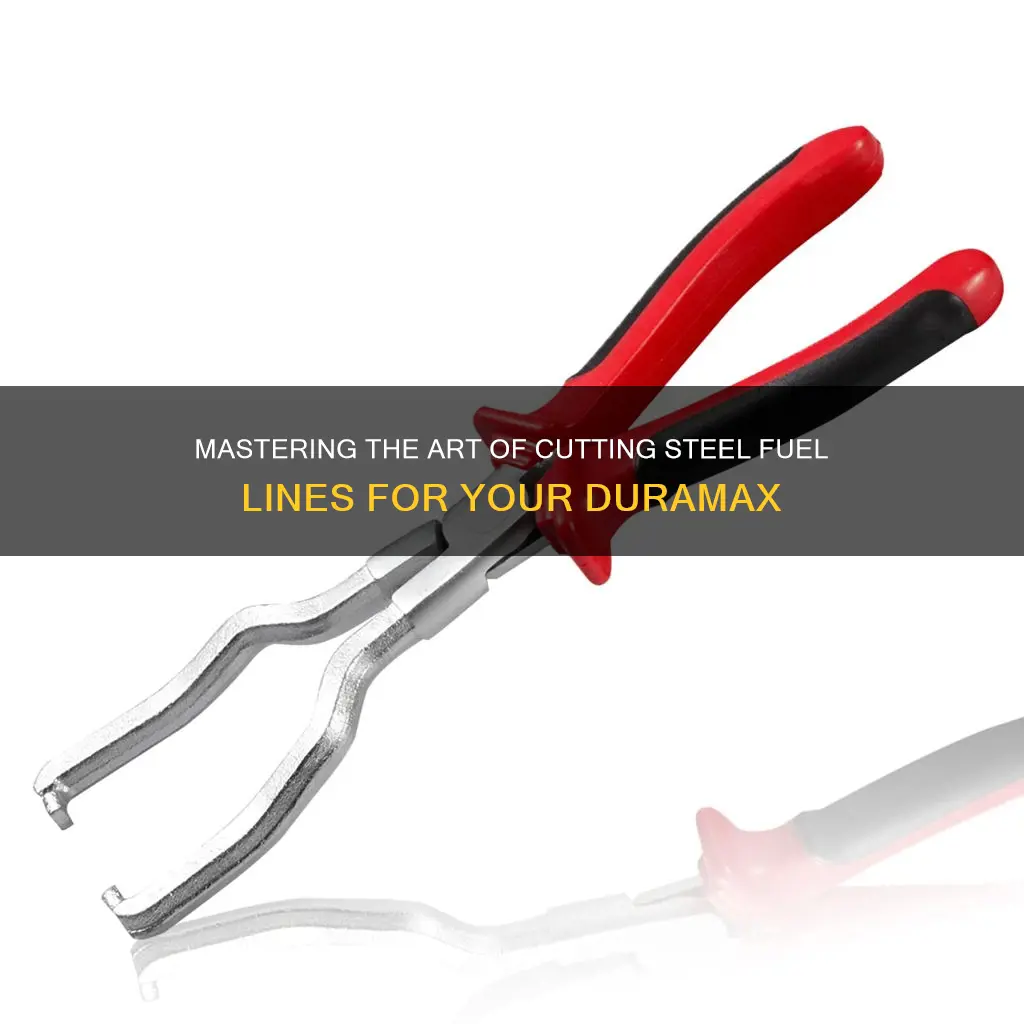 how to cut steel fuel line duramax