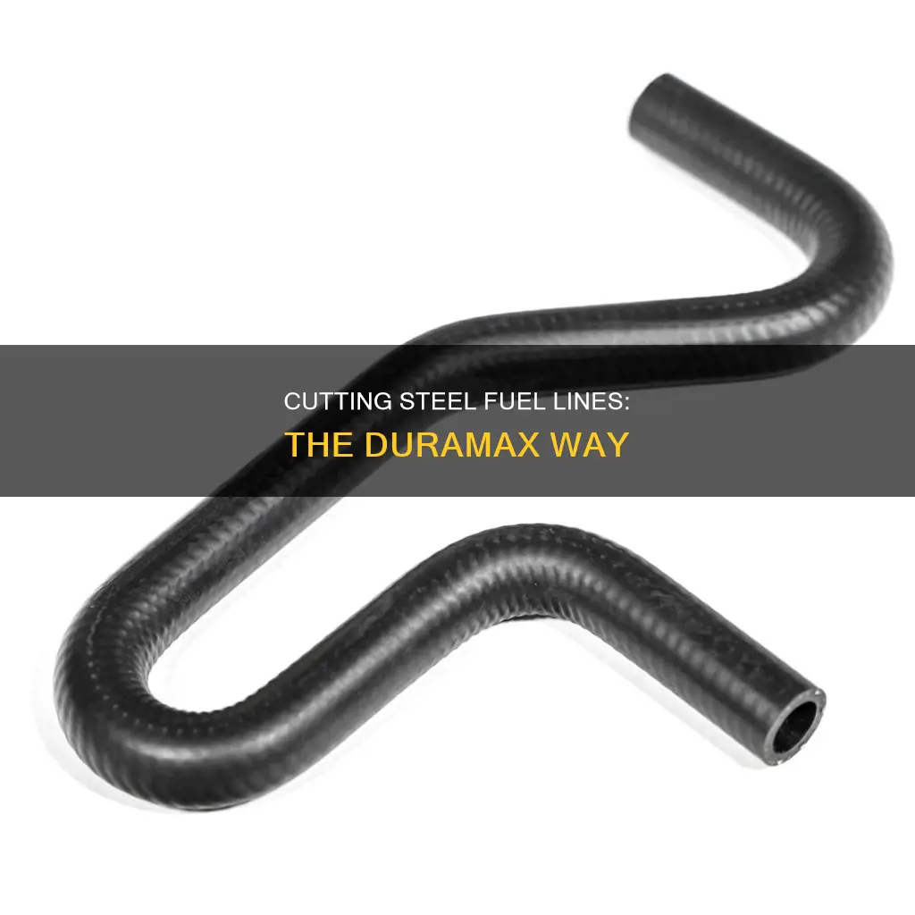 how to cut steel fuel line duramax