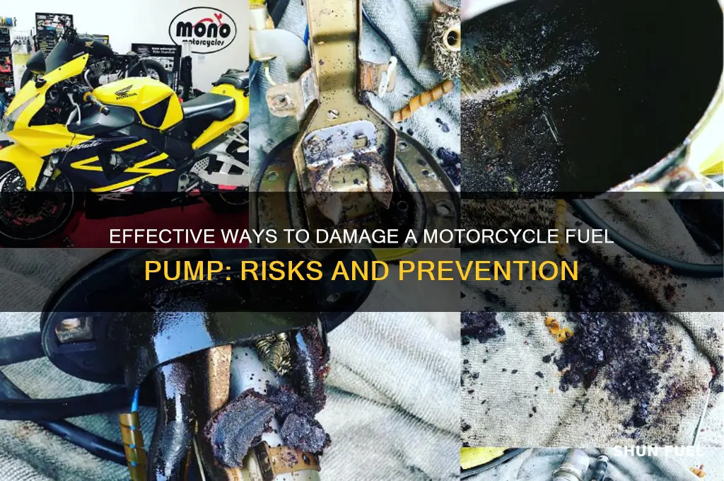 how to damage a motorcyle fuel pump
