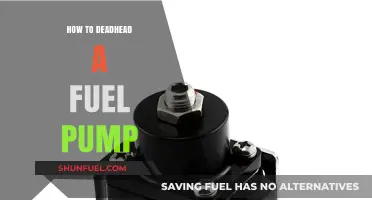 Deadheading a Fuel Pump: Step-by-Step Guide for Optimal Performance