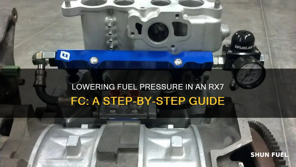 how to decrease fuel pressure rx7 fc