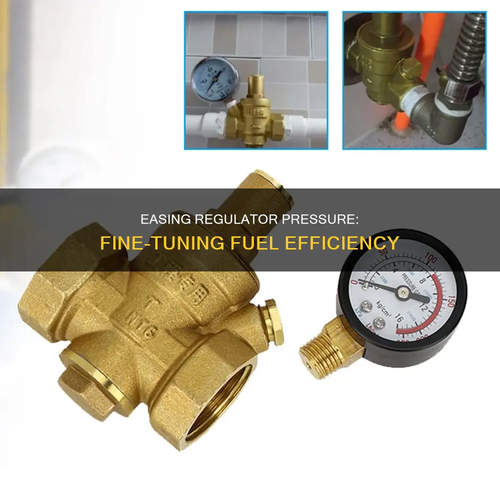 how to decrease reguotor pressure fuel