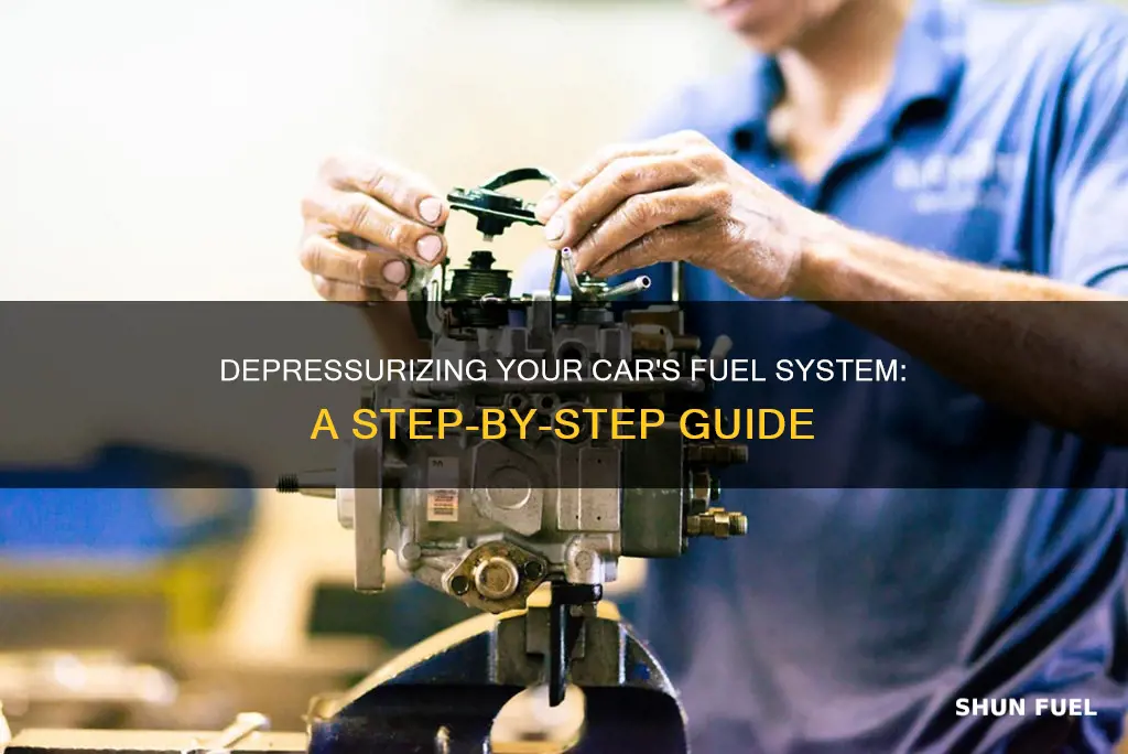 how to depressuize fuel system car