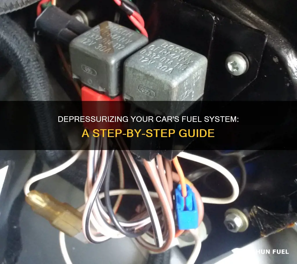 how to depressuize fuel system car
