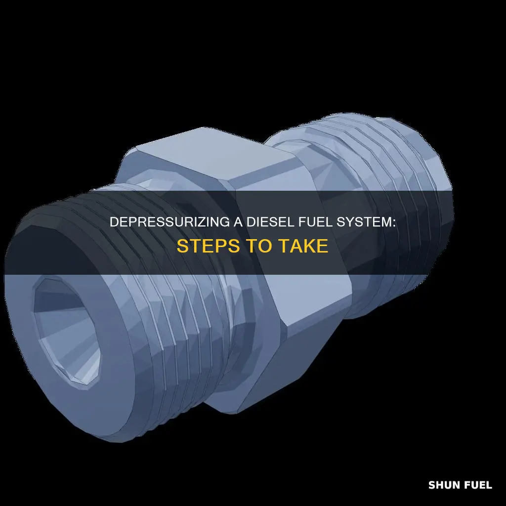 how to depressurize a diesel fuel system