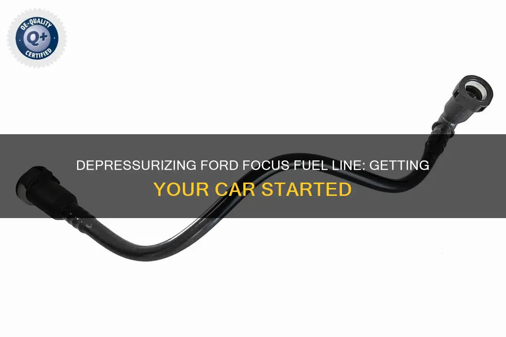 how to depressurize ford focus fuel line car wont start