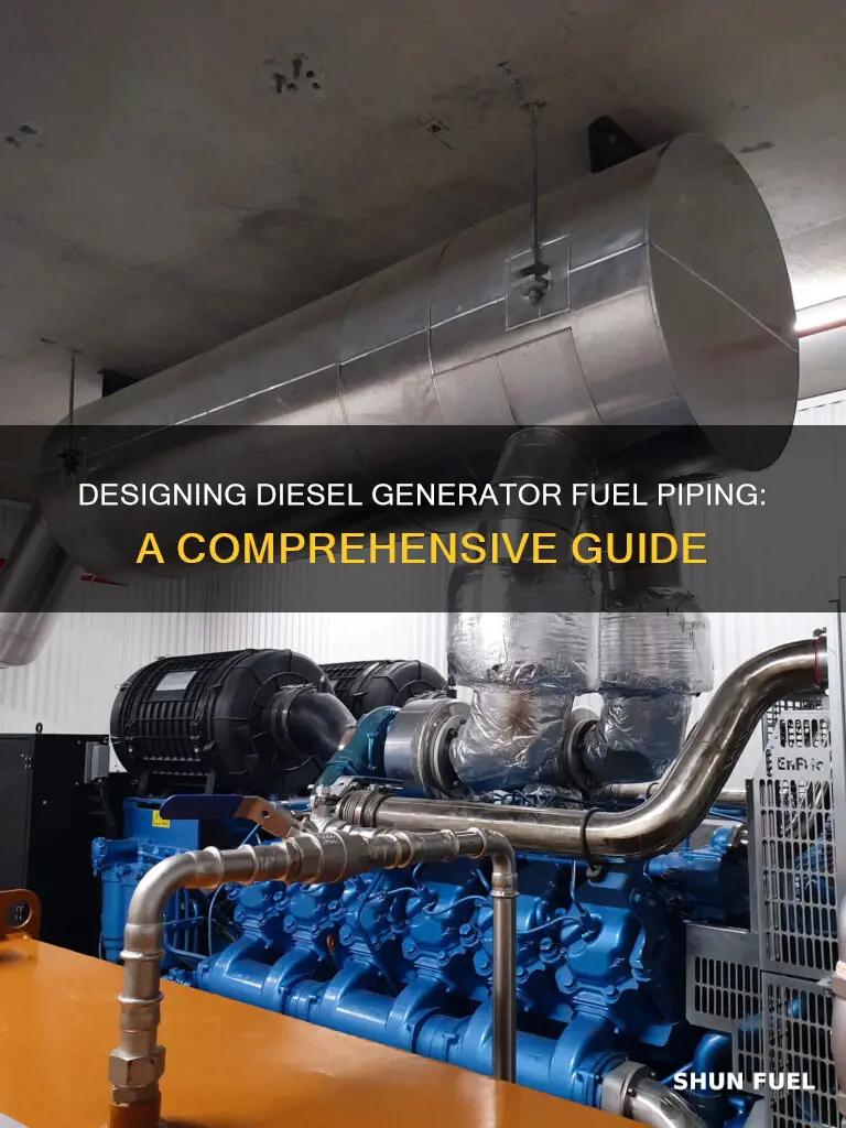 how to design fuel piping for a diesel generator