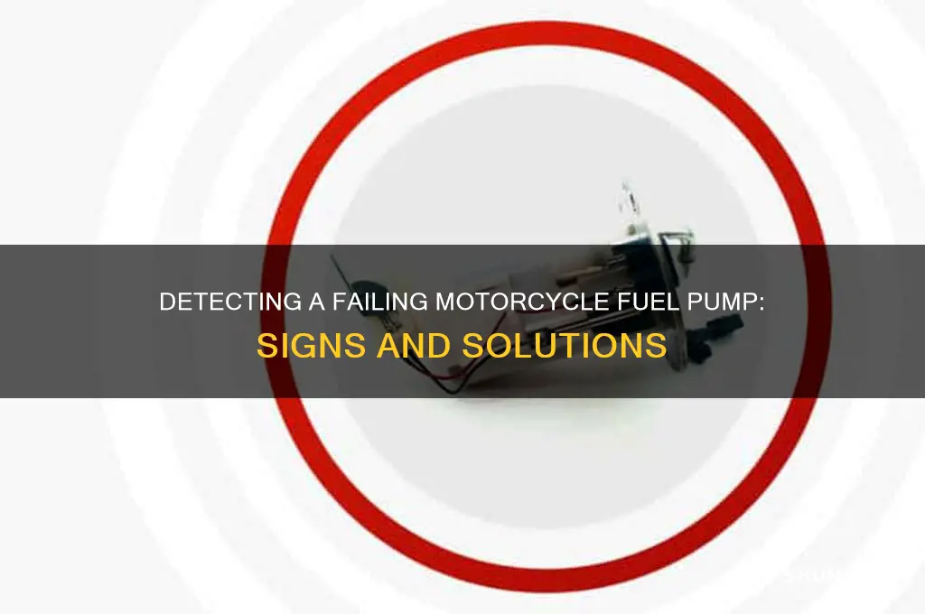 how to detect a bad fuel pump motorcycle