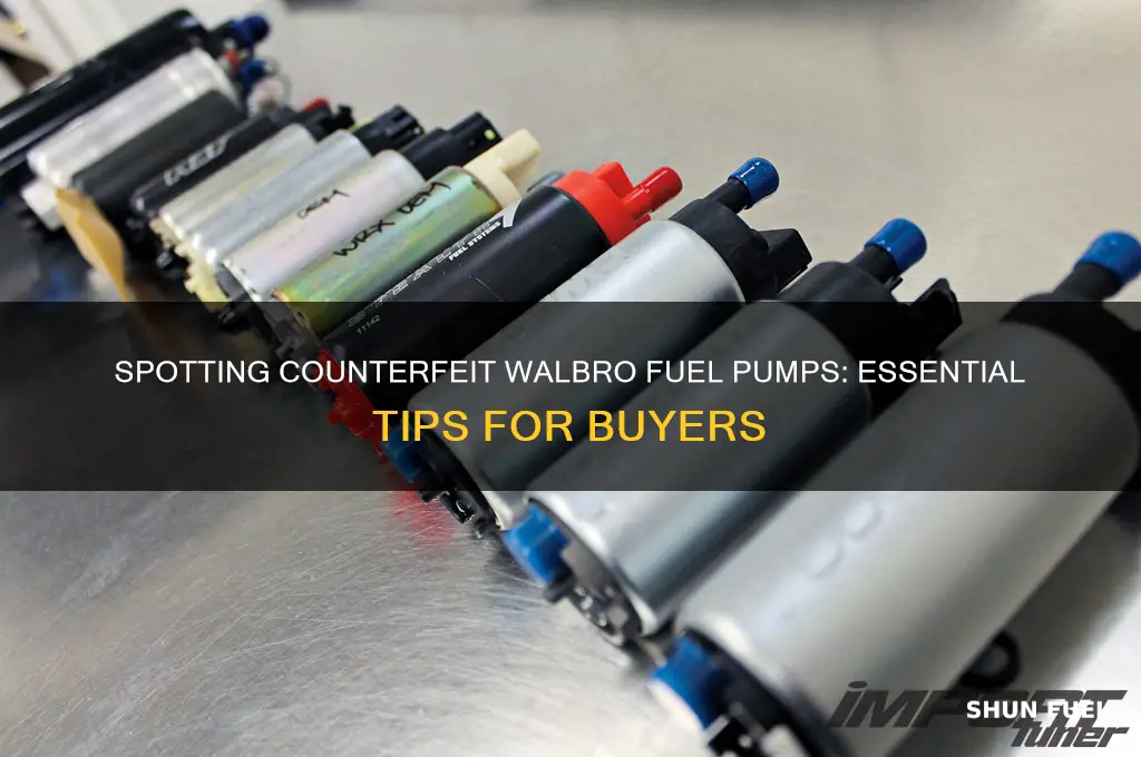 how to detect fake walbro fuel pump