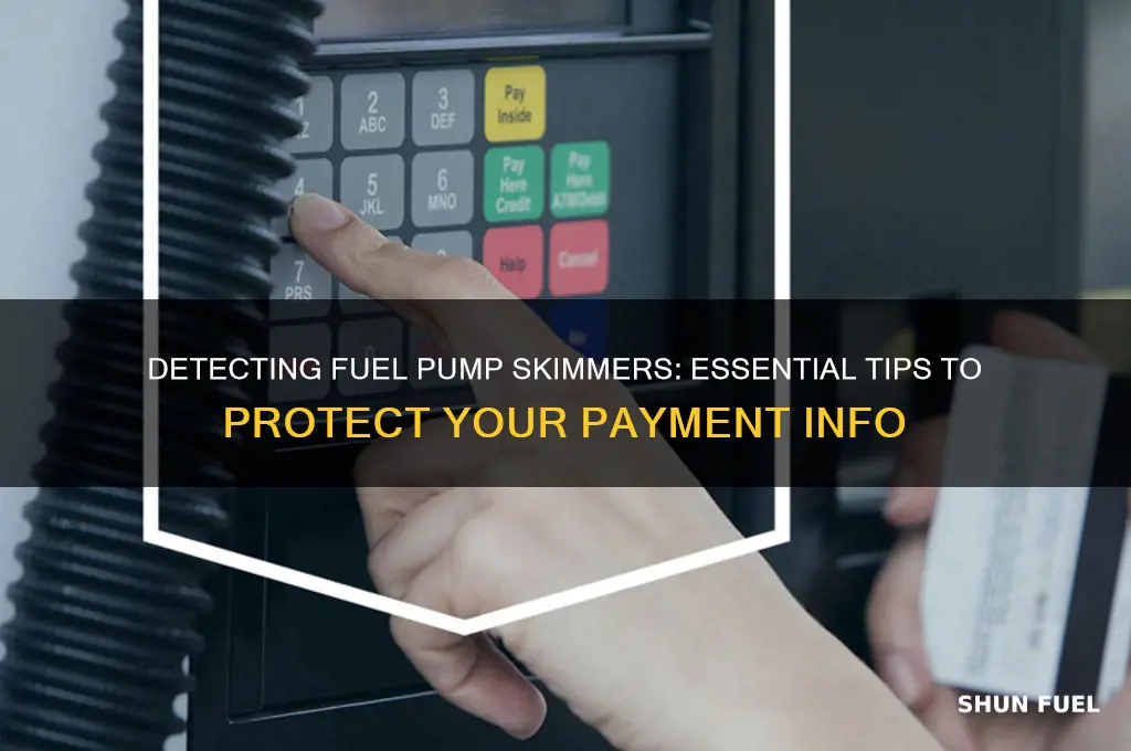 how to detect fuel pump skimmers