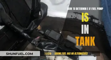 Diagnosing Fuel Pump Issues: In-Tank Pump Accessibility