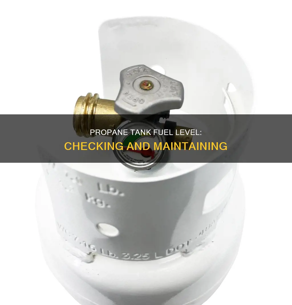 how to determine fuel level in propane tank