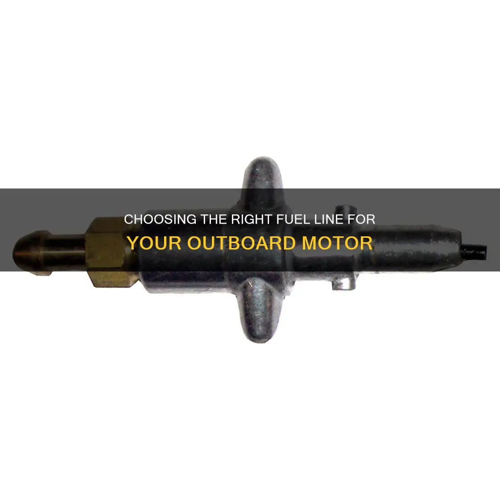 how to determine fuel line to outboard motor