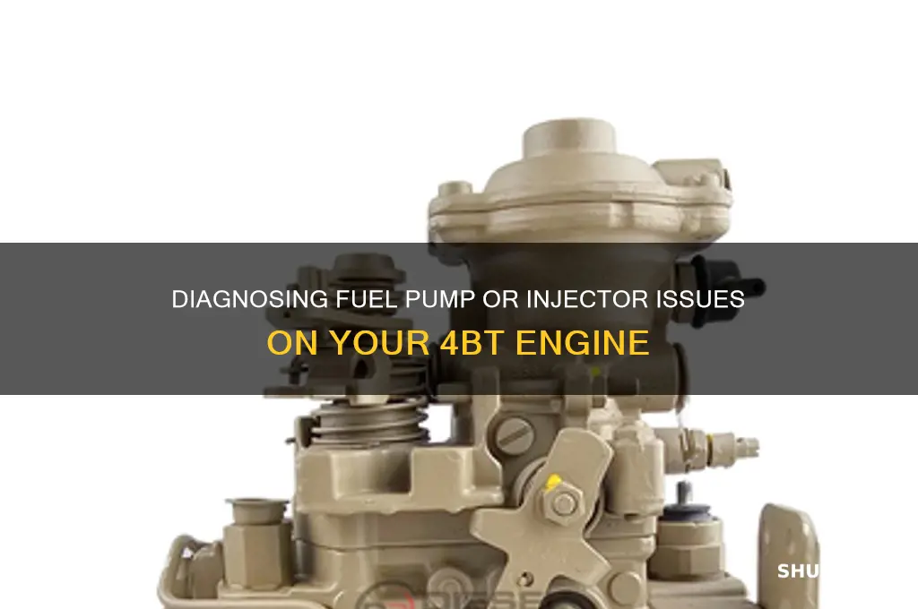 how to diagnos bad fuel pump or injectros on 4bt