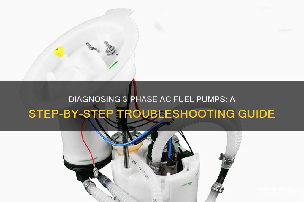 how to diagnose a 3 phase ac fuel pump
