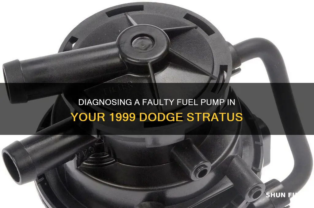 how to diagnose a bad fuel pump 1999 dodge stratus