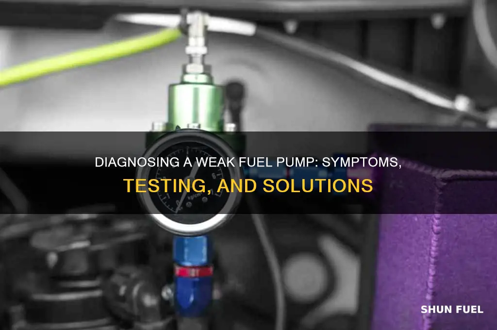 how to diagnose a weak fuel pump