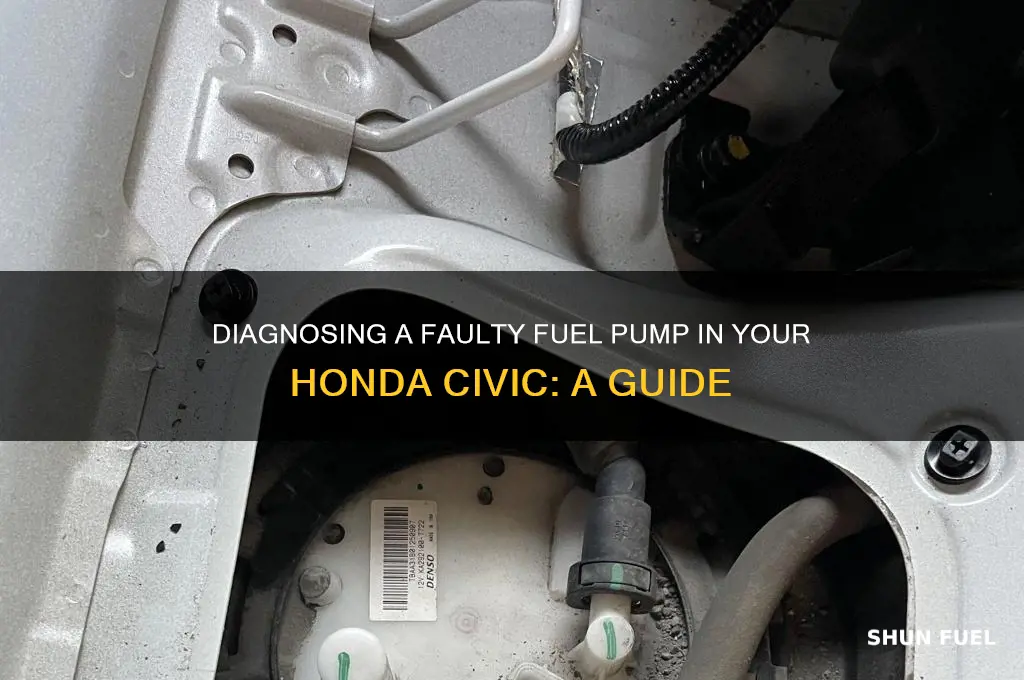 how to diagnose bad fuel pump civic