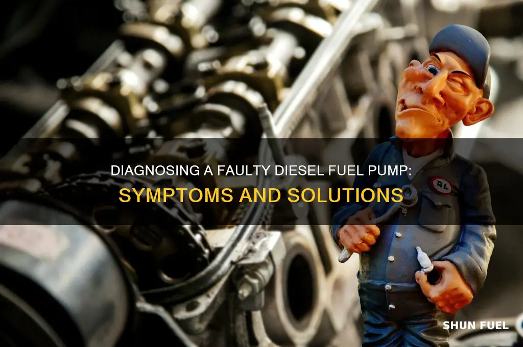 how to diagnose bad fuel pump in deisel engine