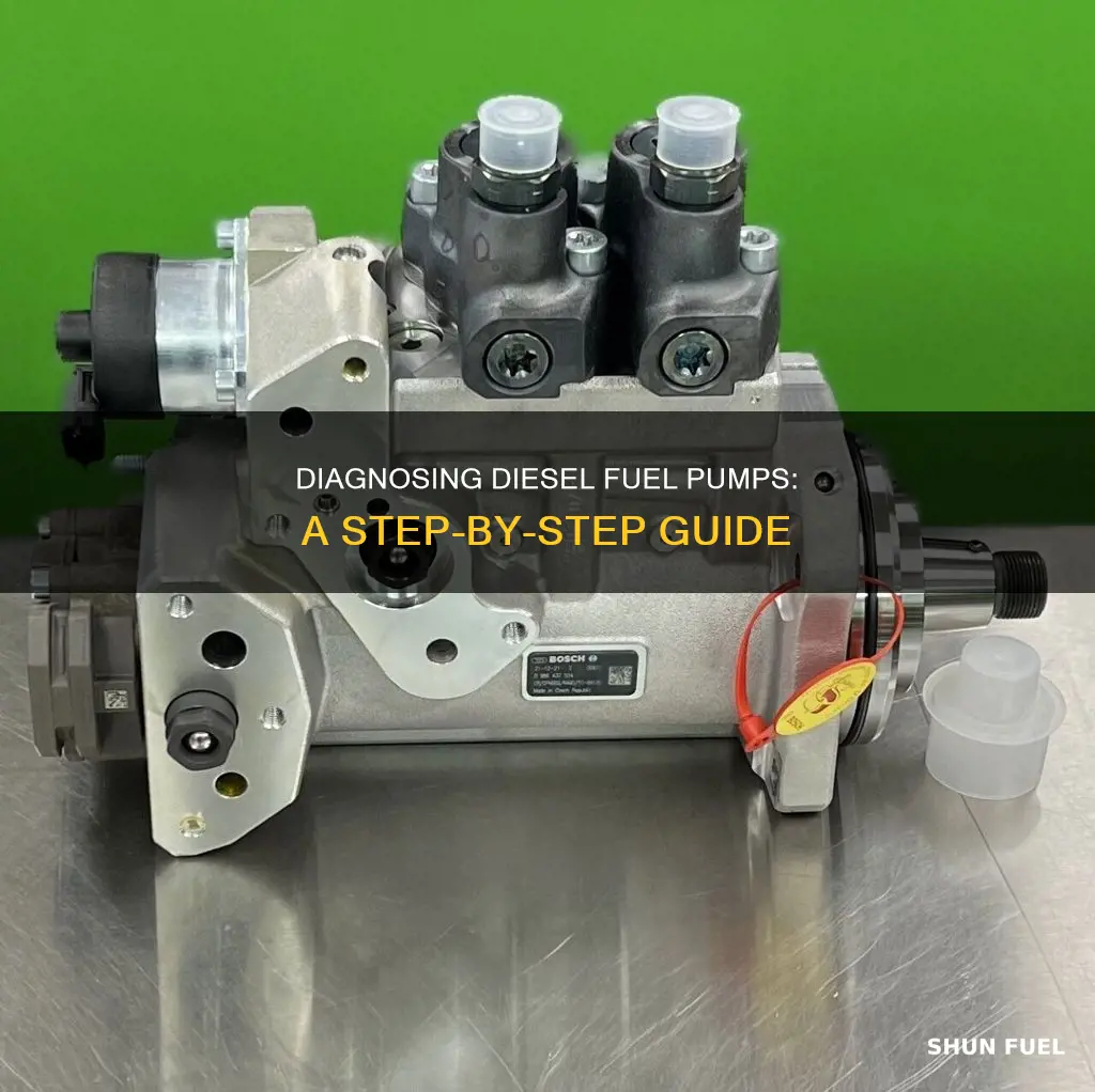 how to diagnose diesel fuel pump