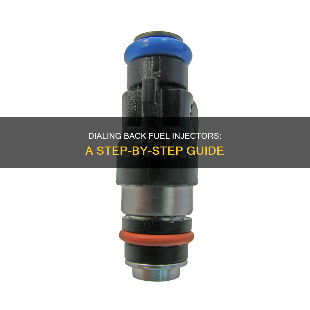 how to dial back fuel injectors