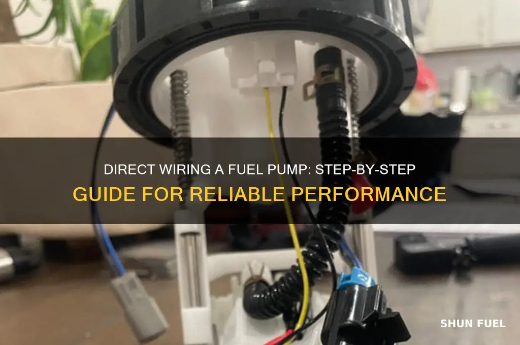 how to direct wire a fuel pump