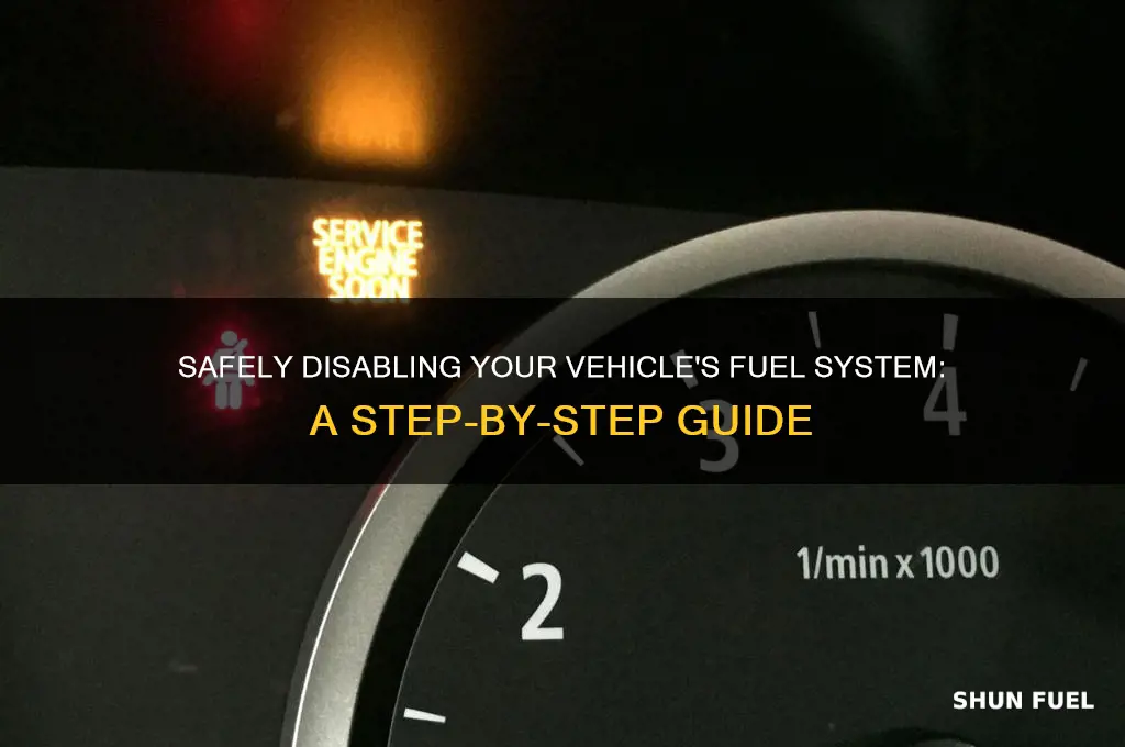 how to disable fuel system