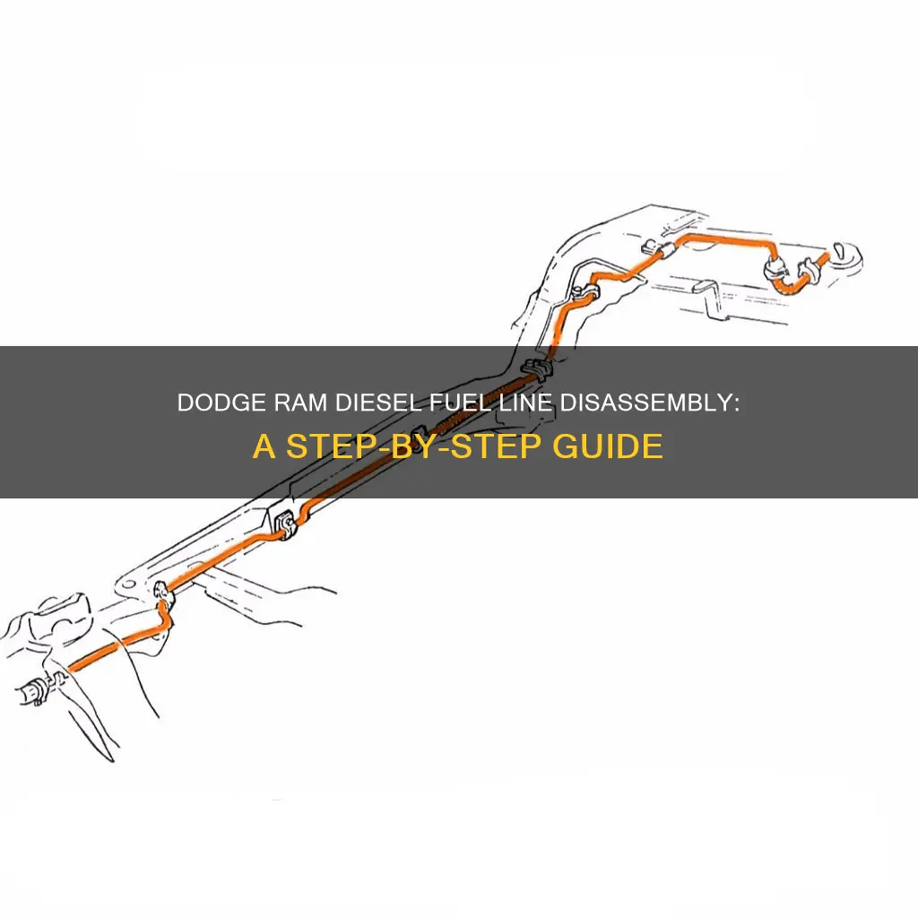 how to disassemble 1996 dodge ram diesel fuel line