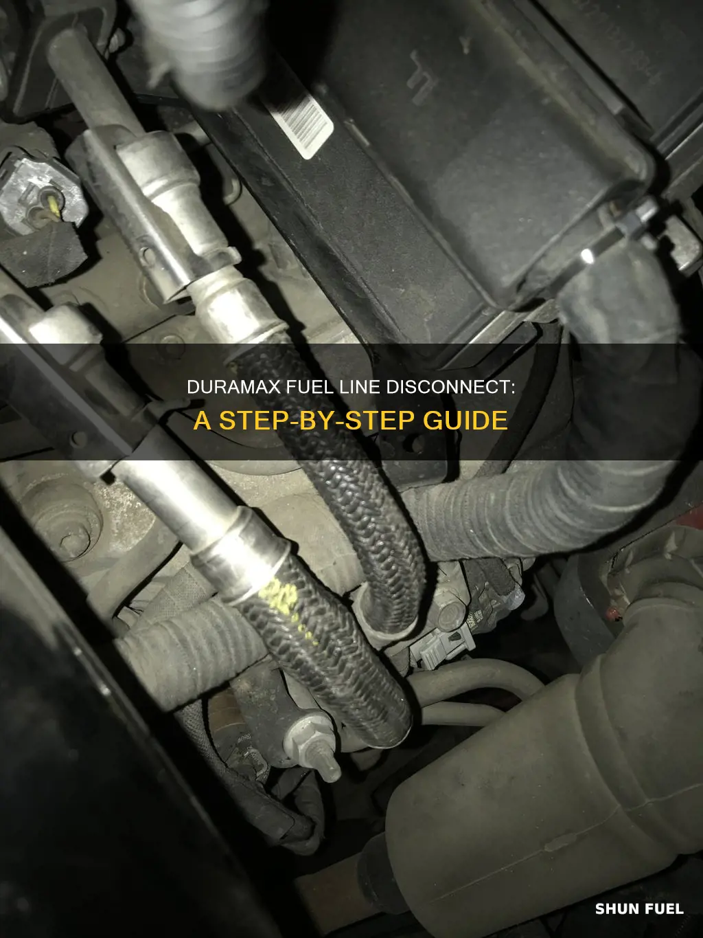 how to disconect fuel line in 08 duramax